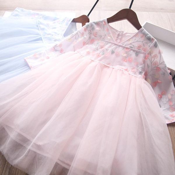 

girls' sequin dress in spring 2021 girl's dresses, Red;yellow