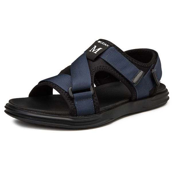 

beach shoes men's women's luxurys designers sandals slippers lady gentlemen colorful fisherman hook & loop outdoor lawn, Black