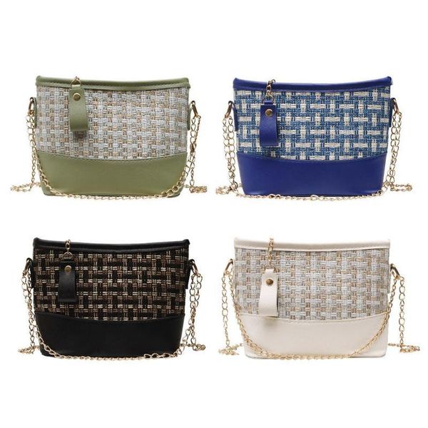 

handbag women luxurys designers bags 2021 crossbody bag straw chain weave pu leat purse multi pochette louisbags_18