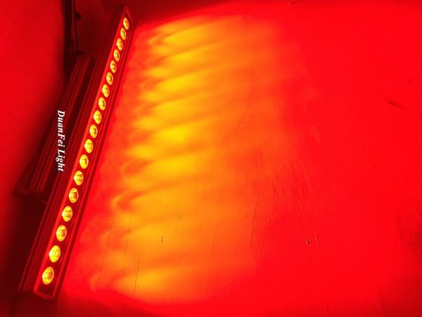 

effects 6pieces christmas projector lights outdoor 18x10w rgbw 4in1 led wall washer light bar wash dmx ip65