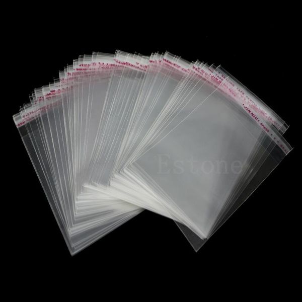 

jewelry pouches, bags 100ps clear self adhesive lots diy plastic 8x12cm 3.1"x4.7", Pink;blue