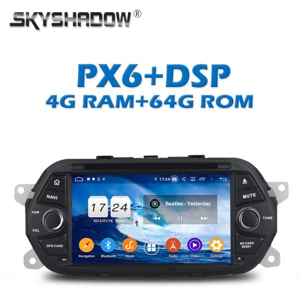 

player px6 car dvd dsp ips android 9.0 4g +64gb gps google map rds radio wifi bluetooth 5.0 for egea 2021