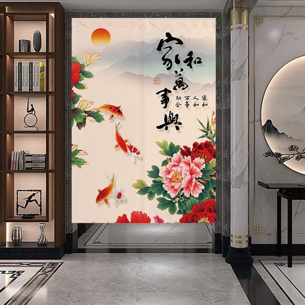 

curtain & drapes chinese style cloth door rich bamboo bedroom living room partition half bathroom feng shui