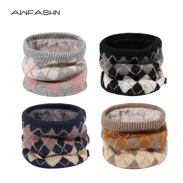 

scarves 2021 winter scarf women's plus velvet soft and warm color matching plaid fashion wholesale, Blue;gray