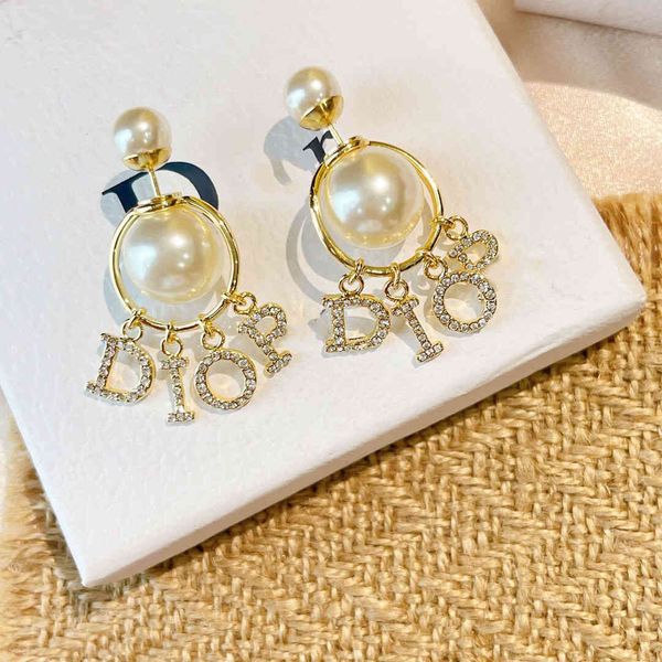 

chandeliers earrings d family dijia size pearl wheat high version brass material 925 silver pin