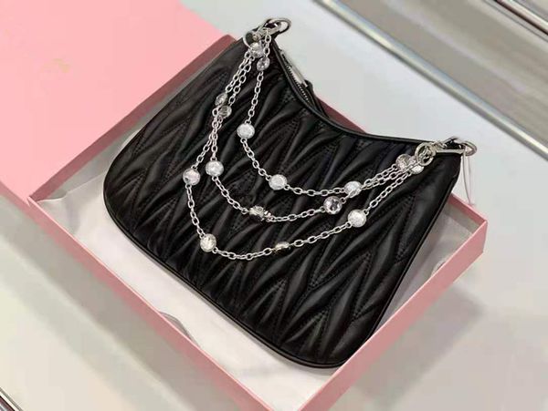 

fashion shoulder bag designer luxury purse women handbags underarm diamond chain bags crossbody packs lady phone purses