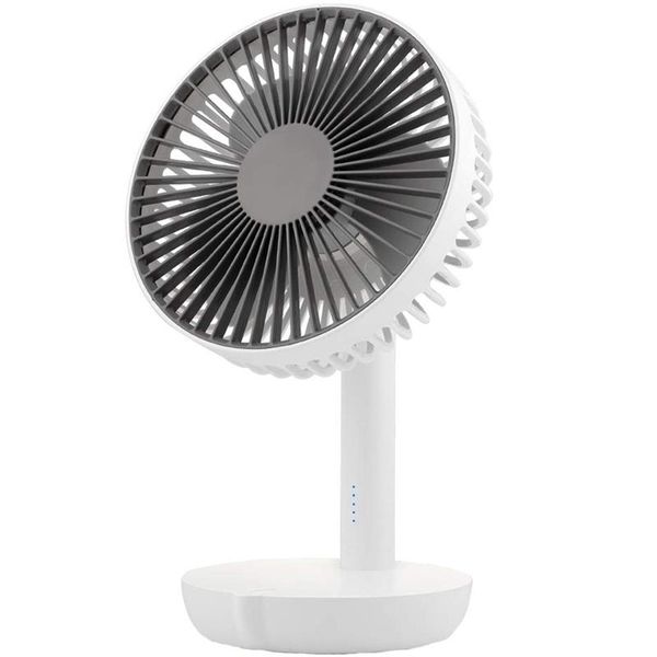 

electric fans 5 speeds battery operated usb desk fan, whisper quiet, w/ portable charger feature, 6 inch perfect small personal for outdoor
