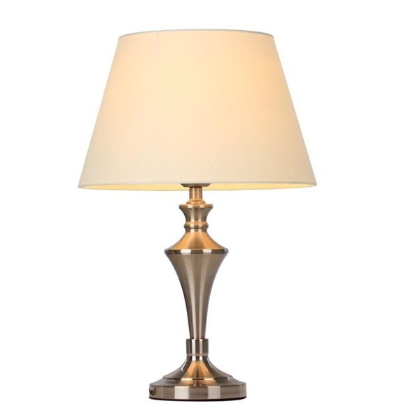 

table lamps e27 lamp modern nordic decorative for bedroom bedside beige fabric