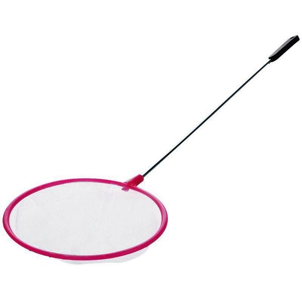 

fishing accessories round bracket mesh handle landing net random color