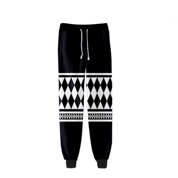 

men's pants hip hop trendy anime tokyo revengers cosplay sweat men elastic band slim joggers trousers casual 3d print sweatpant, Black
