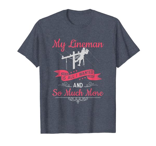 

Lineman Wife Girlfriend Shirt - My Lineman Is All I Wanted, Mainly pictures