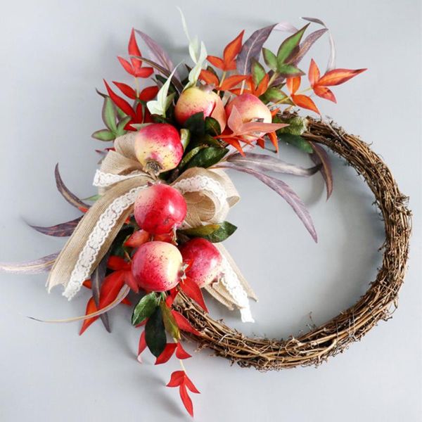 

decorative flowers & wreaths christmas dried artificial flower wreath natural cotton simulation decoration home door hanging decor
