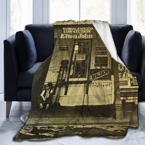 

elton john tumbleweed connection fleece blankets sofa warm cozy bed super soft lightweight yoga mats blanket throw 60 "x50"