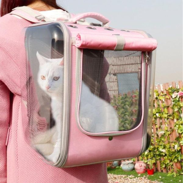 

cat carriers,crates & houses pet carrier backpack breathable outdoor travel shoulder bag for small dogs cats portable packing carrying suppl