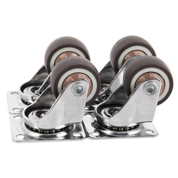 

bath accessory set mini casters, 1 inch/25 mm diameter, ultra-quiet wheel for bookcase drawers