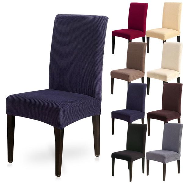 

chair covers jacquard dining spandex elastic room party kitchen case for chairs stretch seat