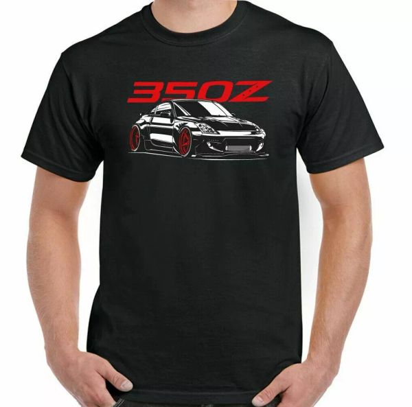 

nissan 350z men's t-shirt inspired fan car enthusiast parts top, White;black