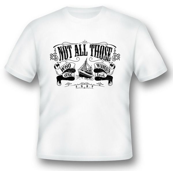 

not lost all things that wonder black or white tee shirt, White;black