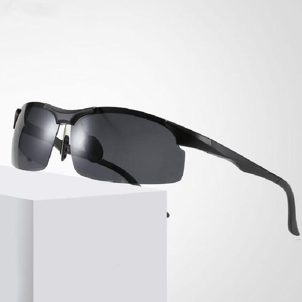

outdoor eyewear men's polarized sunglasses lmitation alloy sports night vision color-changing glasses cycling
