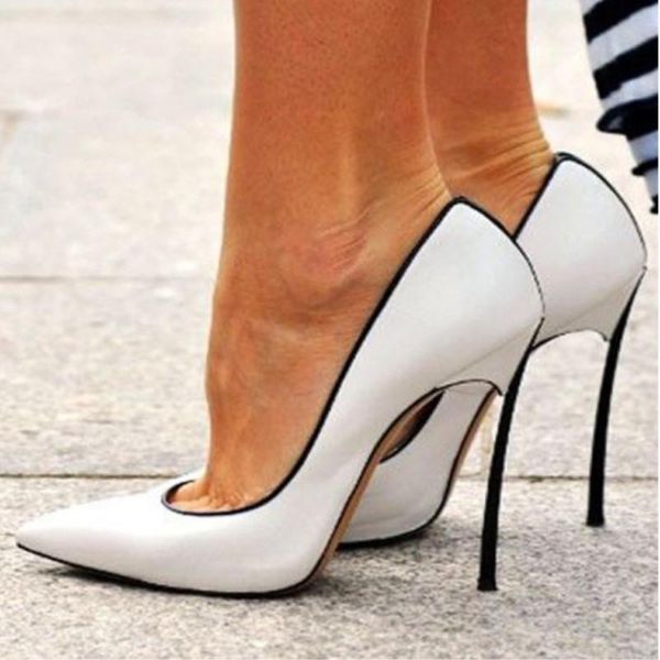 

shofoo shoes,beautiful fashion women's shoes, leather,about 11cm high-heeled shoes,pointed toe pumps, size:34-45 dress shoes, Black