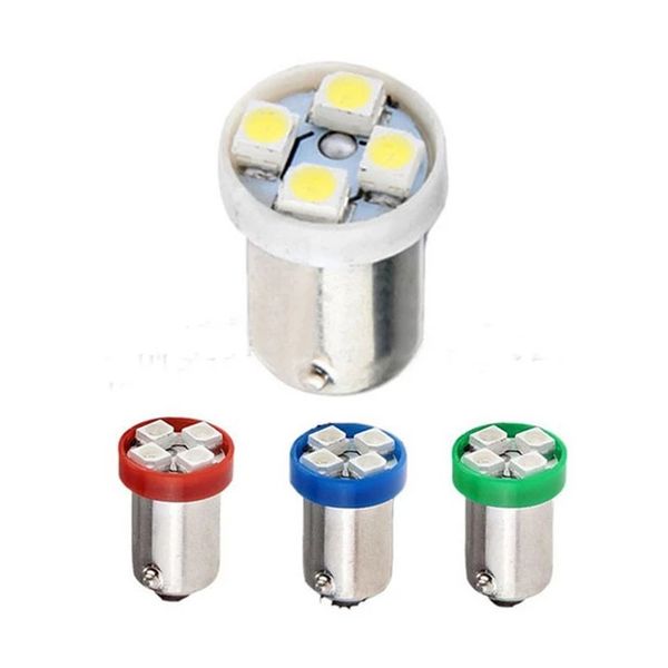 

truck 24v 12v ba9s t4w t11 1210 4 smd led bulbs white blue red green amber map lights leds auto car