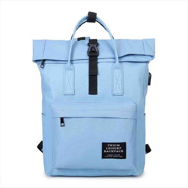 

women external usb charge backpack canvas male mochila escolar girls lapschool bags for teens