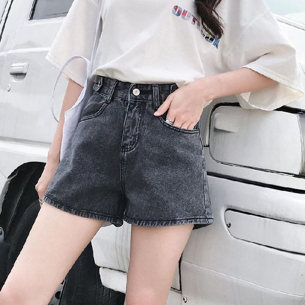 

women's jeans summer shorts women female short skirt denim for woman high waist, Blue