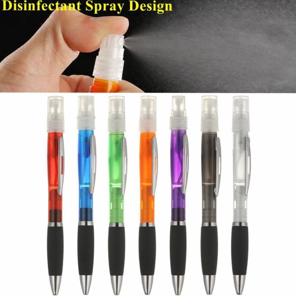 

creative disinfectant spray design gel pen travel portable mini perfume spraying ballpoint school office writing supply pens, Blue;orange