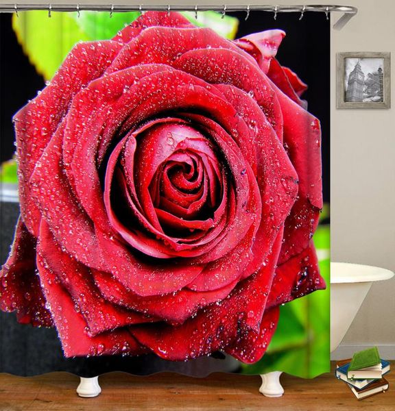 

shower curtains rose flower colored roses blue enchantress curtain bath bathroom for bathtub bathing cover large wide with hooks