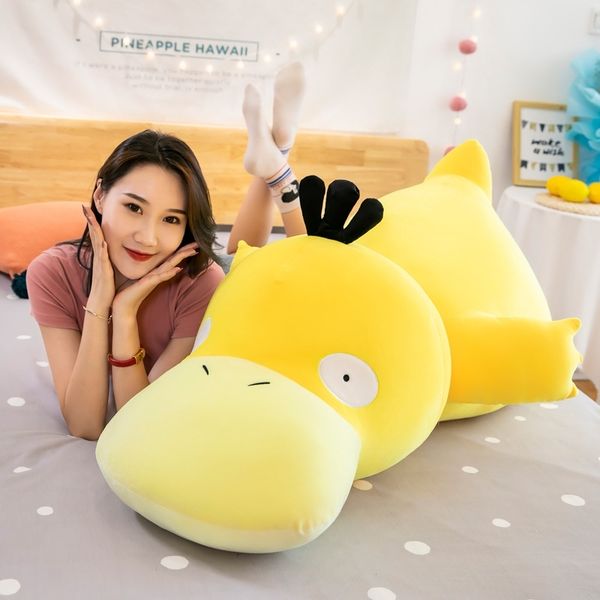 

tiktok, pillow, stall, cartoon, yellow duck, plush doll, child.