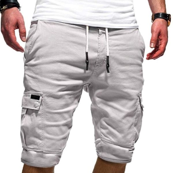 Herren-Shorts, grüne Cargo-Sommer-Bermudas, männliche Klappentaschen, Jogger, lässige Arbeits-Armee-taktische Shorts