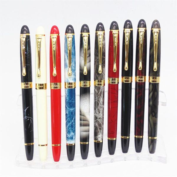 

fountain pens metal golden luxury jinhao x450 business office medium nib pen stationery school supplies