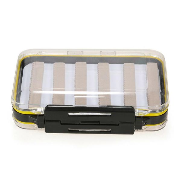 

fishing accessories with foam sports double sided box storage waterproof abs container bait large hook clear