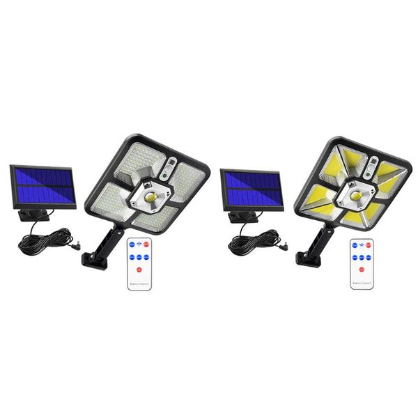 

solar lamps led split light 3 modes motion sensor waterproof wall hanging lamp for outdoor patio stair yard street night lighting