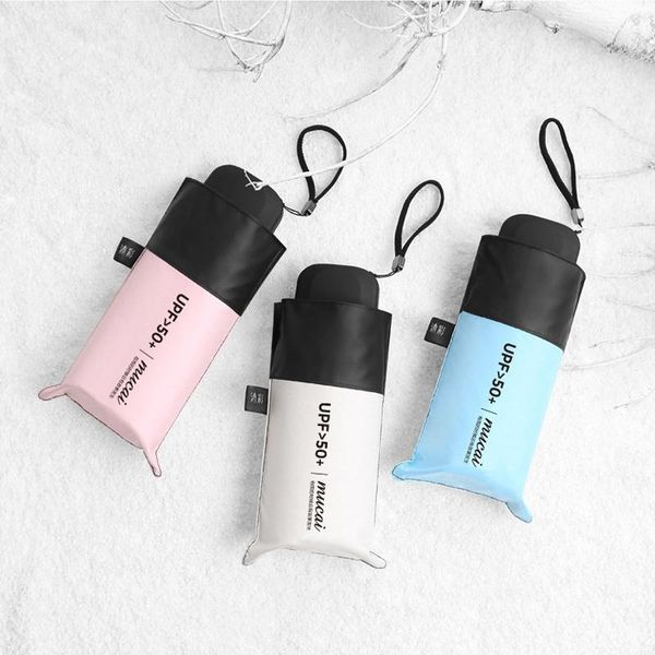 

umbrellas flat handle folding umbrella sunscreen sun anti-uv pure color custom