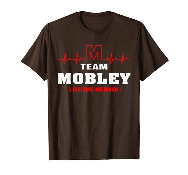 

team mobley lifetime member shirt surname, last name gift t-shirt, White;black
