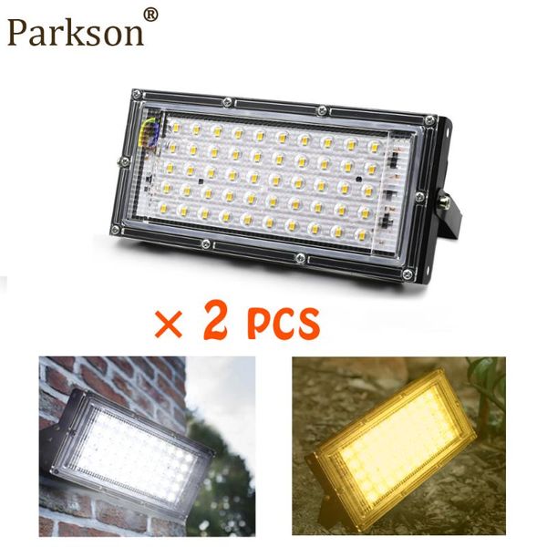 

2pcs/lot 50w led flood light 220v reflection streelight outdoor indoor floodlight garden park building waterproof spotlight floodlights