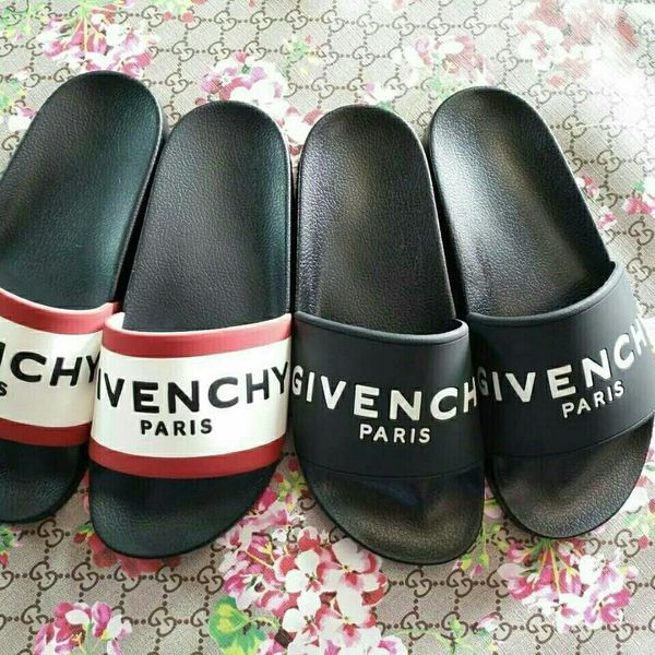 

brand men 2021 new slippers trend casual slippers for men and women, Black