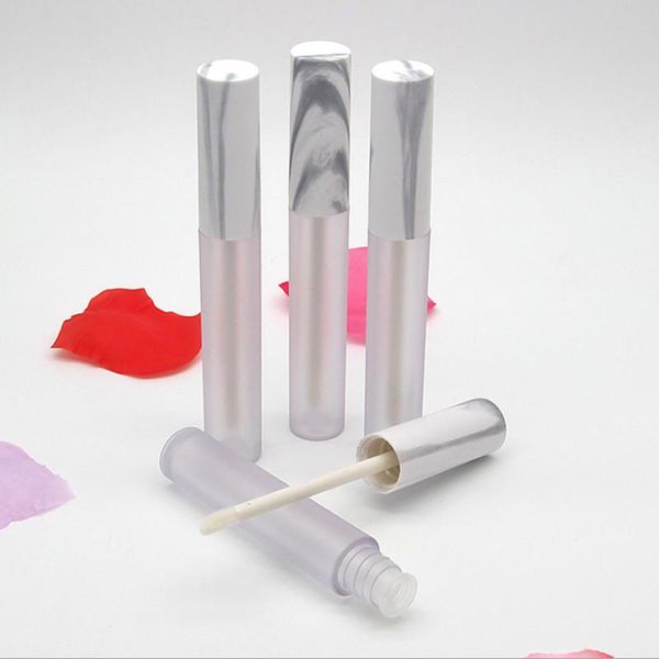 

storage bottles & jars 4.5ml empty frosted lip gloss tube plastic bottle container in refillable 10/30/50pcs
