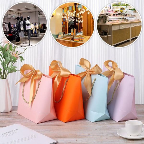 

gift wrap colorful wedding party tote bag paper box ribbon storage