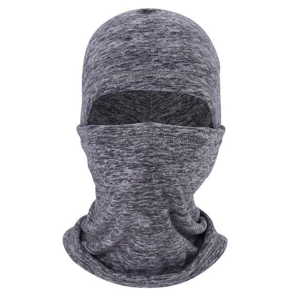 

men women winter thermal warmer face fleece balaclava scarf snowboard skiing sport head neck gaiter cover hiking outdoor cycling caps & mask, Black