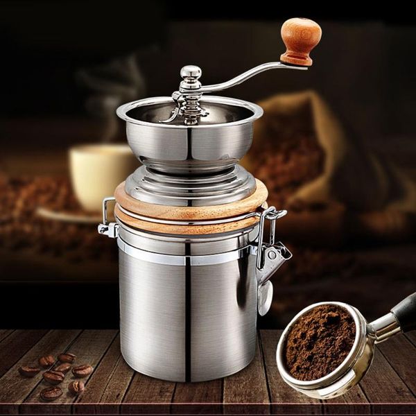 

manual coffee grinders stlend grinder hand mill stainless steel handle suitable for camping and home use
