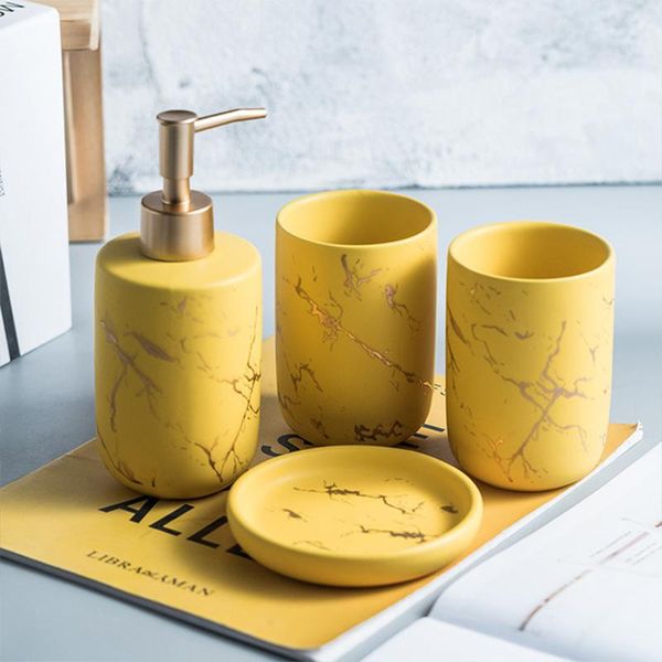 

bath accessory set ceramics bathroom accessories soap dispenser toothbrush holder tumbler dish luxurious marble washing