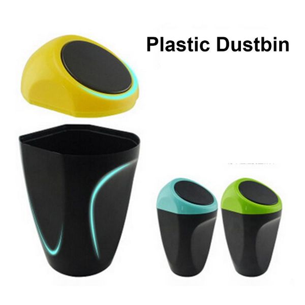

other interior accessories mini auto rubbish dustbin can bucket car trash garbage dust case organizer