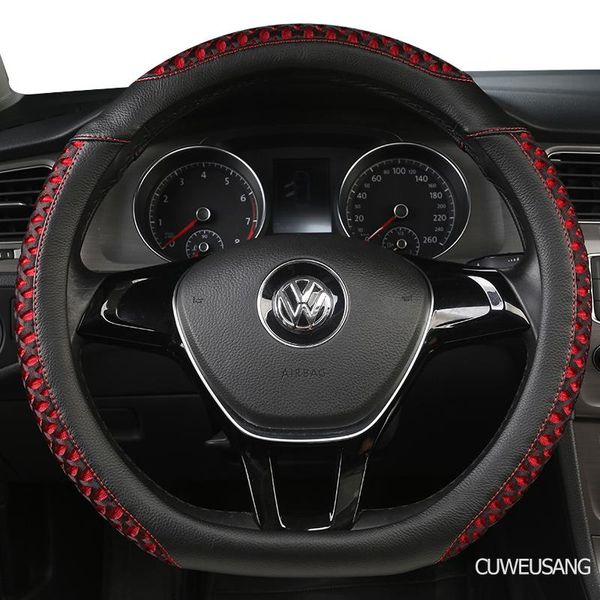 

steering wheel covers cuweusang carbon fiber leather car cover for mitsubishi asx outlander lancer pajero l200 mirage triton attrage
