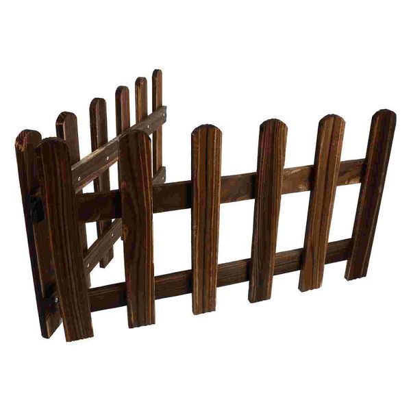 

fencing, trellis & gates 2pcs anti-corrosive wood fence courtyard partition for garden