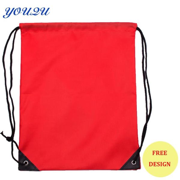 

shopping bags material 420d polyester drawstring bag backpack with and accepted