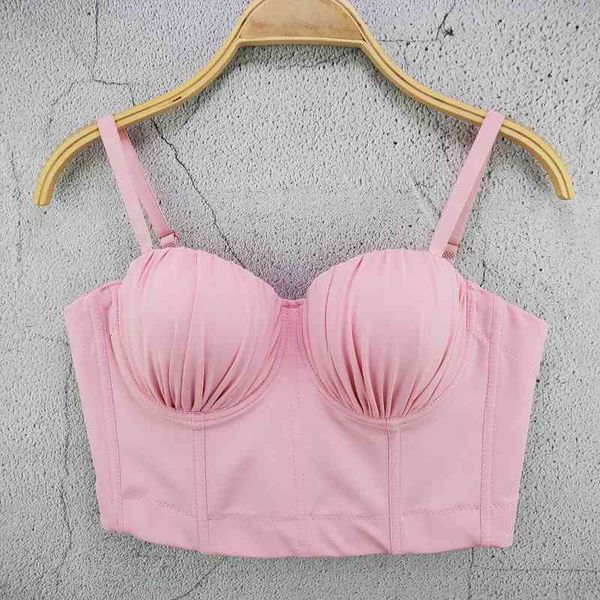 

women chain corset cropped vest off-shoulder skinny solid crop female fashion spaghetti straps outfits trendy, White