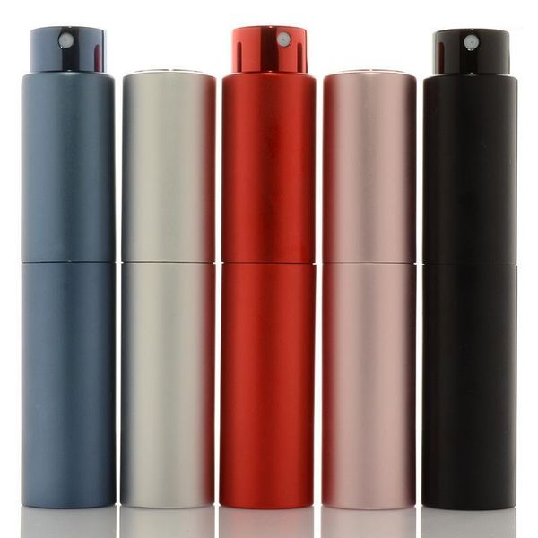 

storage bottles & jars 1pieces classic silver 10ml aluminum refillable portable perfume bottle with atomizer&empty parfum cosmetic case for