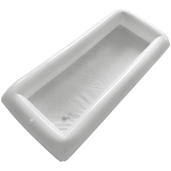 

pool & accessories inflatable ice serving buffet bar with drain plug salad drinks cooler food fruit containers floating tray